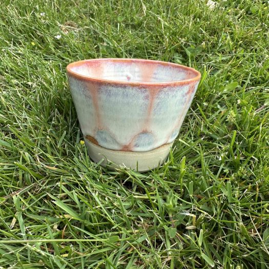 Keramik kaffemugg papaya