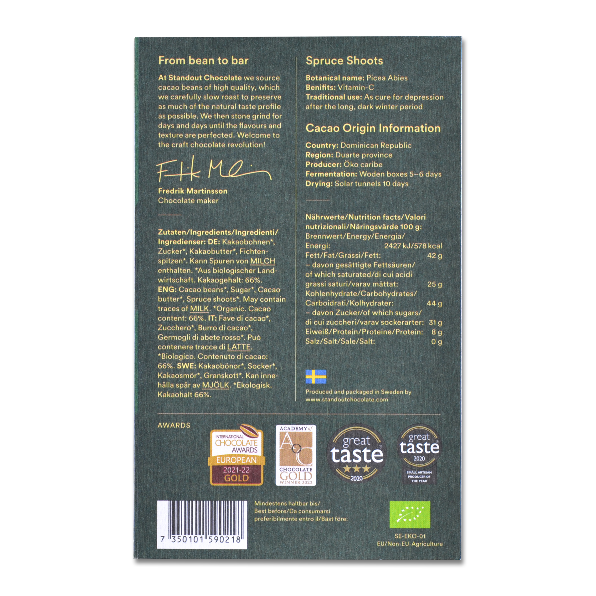 Standout chocolate spruce shoots 66% - Bild 2