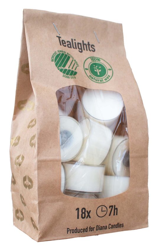 Värmeljus 100% Sojavax 18-pack