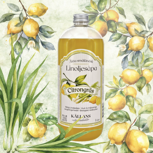 Källans Linoljesåpa Citrongräs 1L