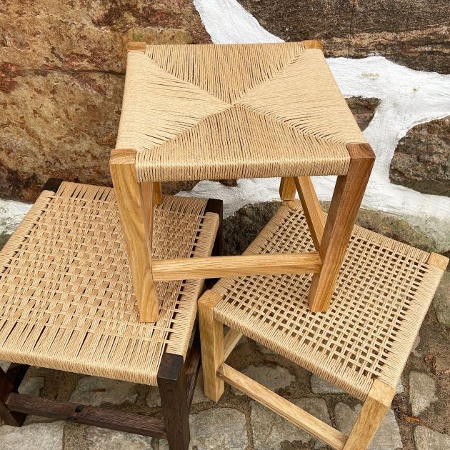 Pallar med papperssnöre